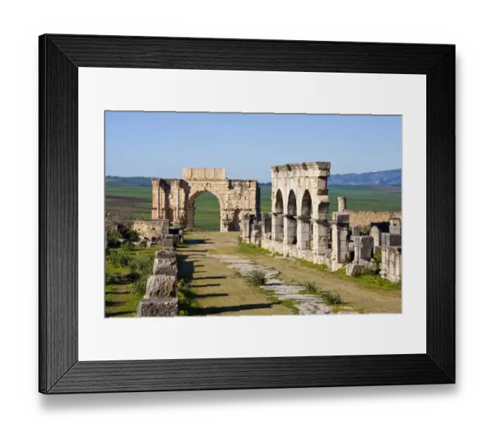 Framed Print : MOROCCO. Volubilis. Ruins of the Roman city Framed Print : MOROCCO. Volubilis. Ruins of the Roman city