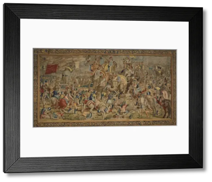 Framed Print : Battle of Zama. 16th c. SPAIN. Madrid. Royal Framed Print : Battle of Zama. 16th c. SPAIN. Madrid. Royal