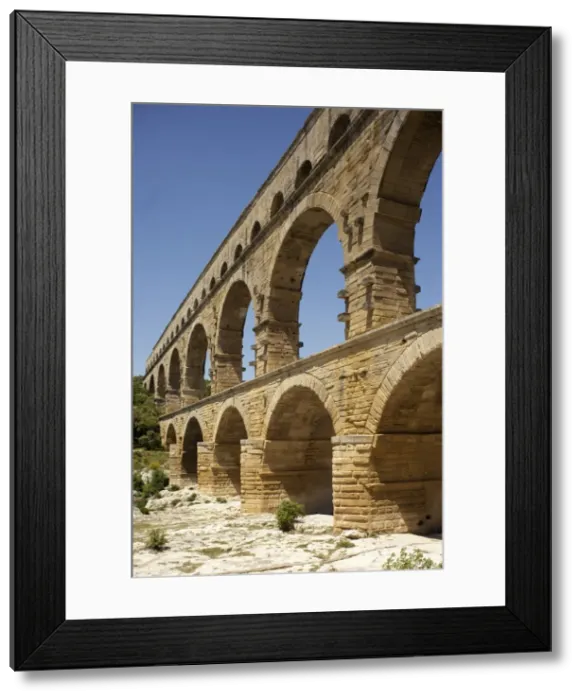 Framed Print : FRANCE. Vers-Pont-du-Gard. Roman aqueduct Framed Print : FRANCE. Vers-Pont-du-Gard. Roman aqueduct