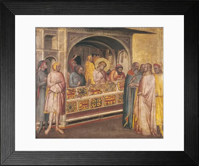 Framed Print : Saint Eligius in the Goldsmiths Workshop. 1365 Framed Print : Saint Eligius in the Goldsmiths Workshop. 1365