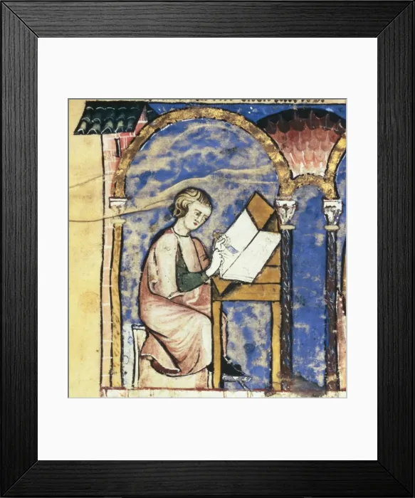 Framed Print : Alfonso X, called The Wise (1221-1284). Book Framed Print : Alfonso X, called The Wise (1221-1284). Book