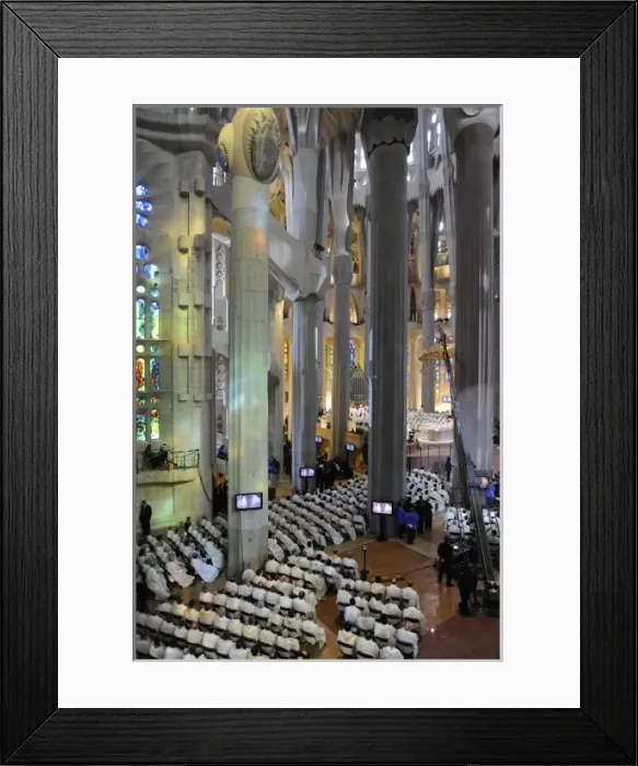 Framed Print : SPAIN. Barcelona. Expiatory Church of the Holy