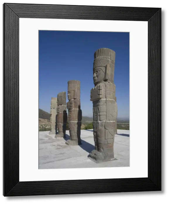 Framed Print : MEXICO. HIDALGO. Tula. Quetzalcoatl Temple Framed Print : MEXICO. HIDALGO. Tula. Quetzalcoatl Temple