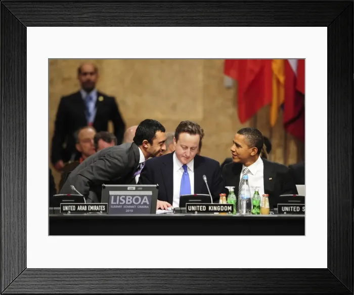 Framed Print : PORTUGAL. Lisbon. Unites Arab Emirates Minister Framed Print : PORTUGAL. Lisbon. Unites Arab Emirates Minister