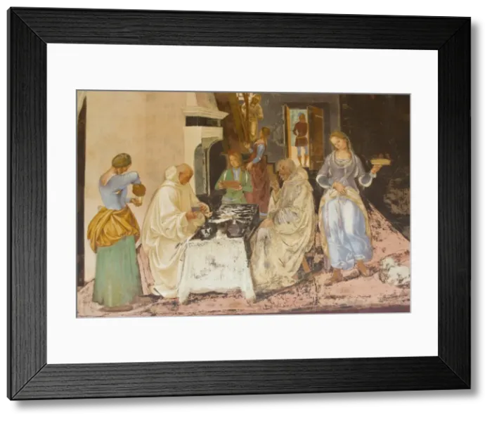 Framed Print : SIGNORELLI, Luca (1445-1523). Life of St. Benedict Framed Print : SIGNORELLI, Luca (1445-1523). Life of St. Benedict