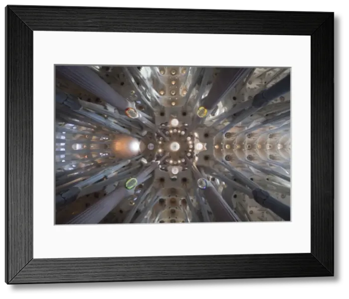 Framed Print : SPAIN. Barcelona. Expiatory Church of the Holy Framed Print : SPAIN. Barcelona. Expiatory Church of the Holy