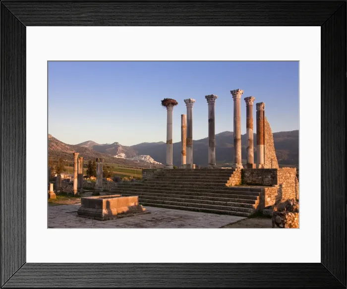 Framed Print : MOROCCO. Volubilis. Ruins of the Roman city Framed Print : MOROCCO. Volubilis. Ruins of the Roman city