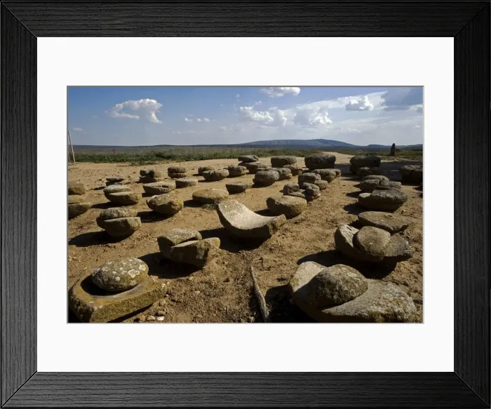 Framed Print : SPAIN. Garray. Celtiberian-Roman archaeological Framed Print : SPAIN. Garray. Celtiberian-Roman archaeological