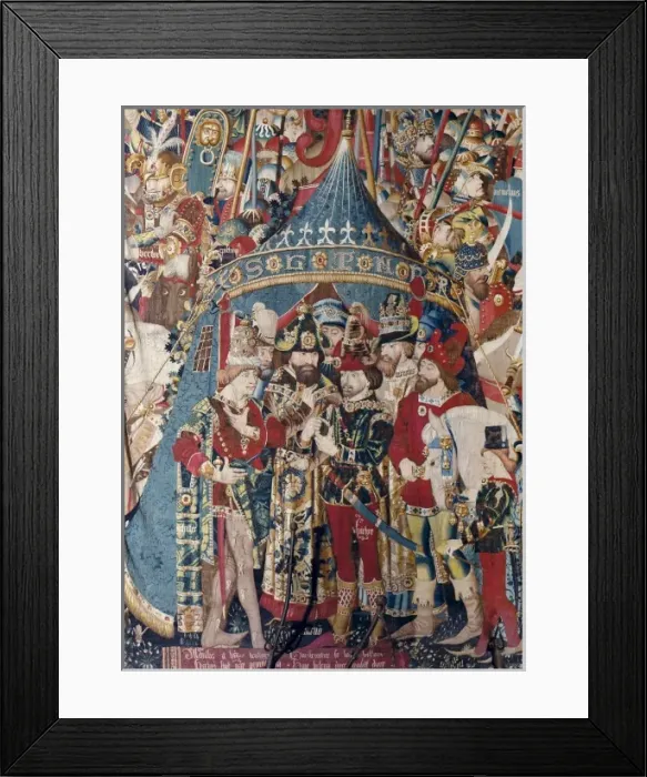 Framed Print : The Trojan War: Achilles Tent. ca. 1470. Left Framed Print : The Trojan War: Achilles Tent. ca. 1470. Left