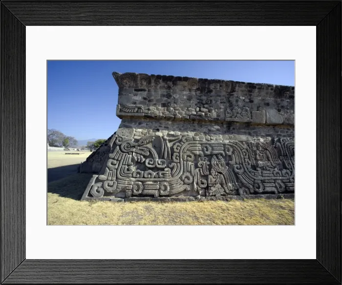 Framed Print : MEXICO. Xochicalco. Ceremonial Center. Quetzalcoatl Framed Print : MEXICO. Xochicalco. Ceremonial Center. Quetzalcoatl