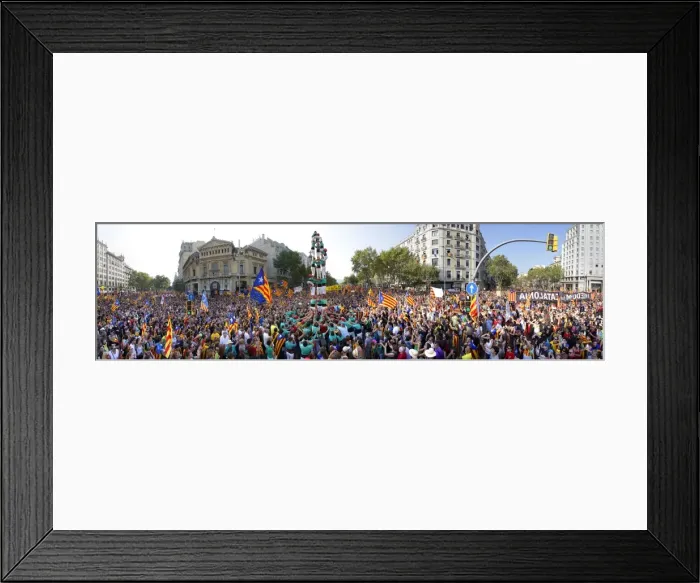 Framed Print : SPAIN. Barcelona. National Day of Catalonia ( Diada ) Framed Print : SPAIN. Barcelona. National Day of Catalonia ( Diada )