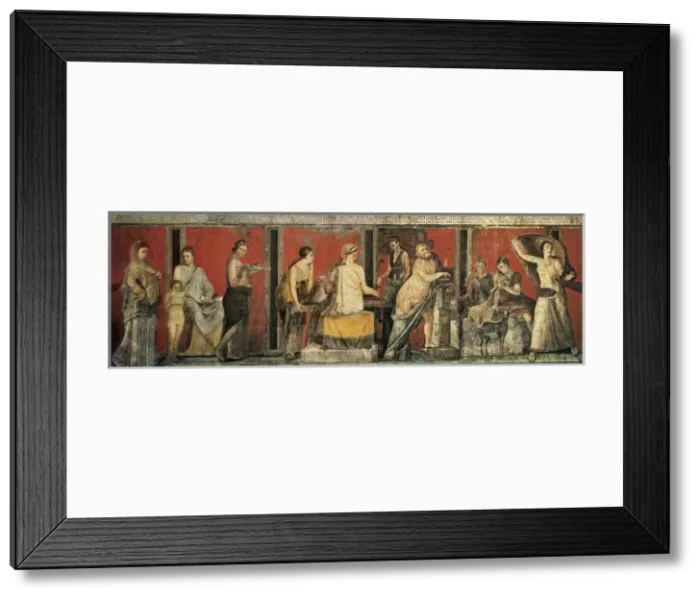 Framed Print : Initiation into the mysterious Dionysion cult Framed Print : Initiation into the mysterious Dionysion cult