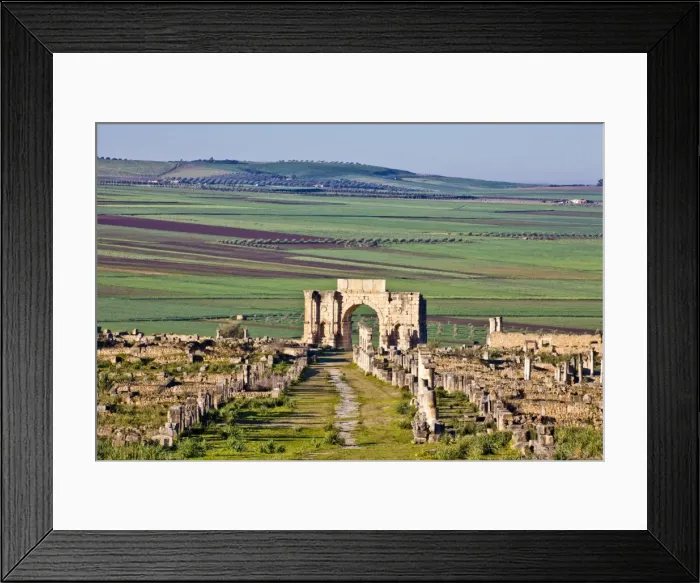 Framed Print : MOROCCO. Volubilis. Ruins of the Roman city Framed Print : MOROCCO. Volubilis. Ruins of the Roman city