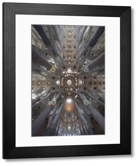 Framed Print : SPAIN. Barcelona. Expiatory Church of the Holy Framed Print : SPAIN. Barcelona. Expiatory Church of the Holy