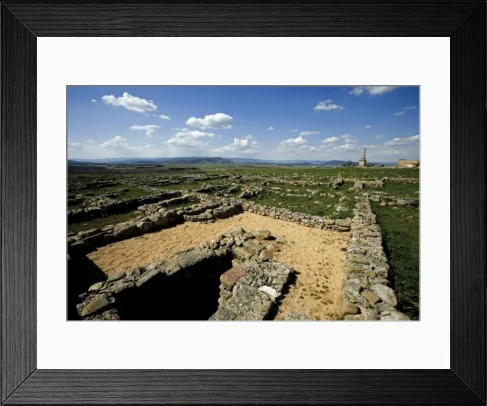 Framed Print : SPAIN. Garray. View of the Celtiberian-Roman Framed Print : SPAIN. Garray. View of the Celtiberian-Roman
