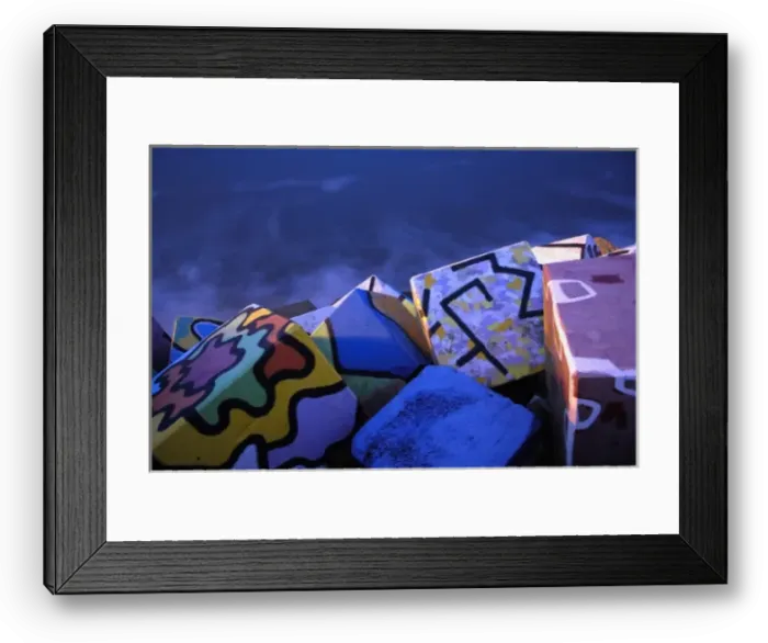 Framed Print : SPAIN. Llanes. Cubos de la memoria (The Cubes Framed Print : SPAIN. Llanes. Cubos de la memoria (The Cubes
