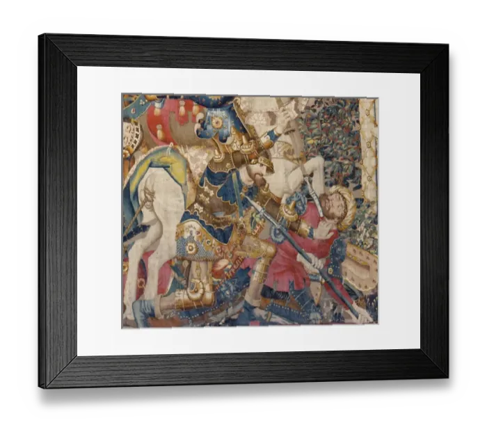 Framed Print : The Trojan War: Achilles Death. ca. 1470. Left Framed Print : The Trojan War: Achilles Death. ca. 1470. Left