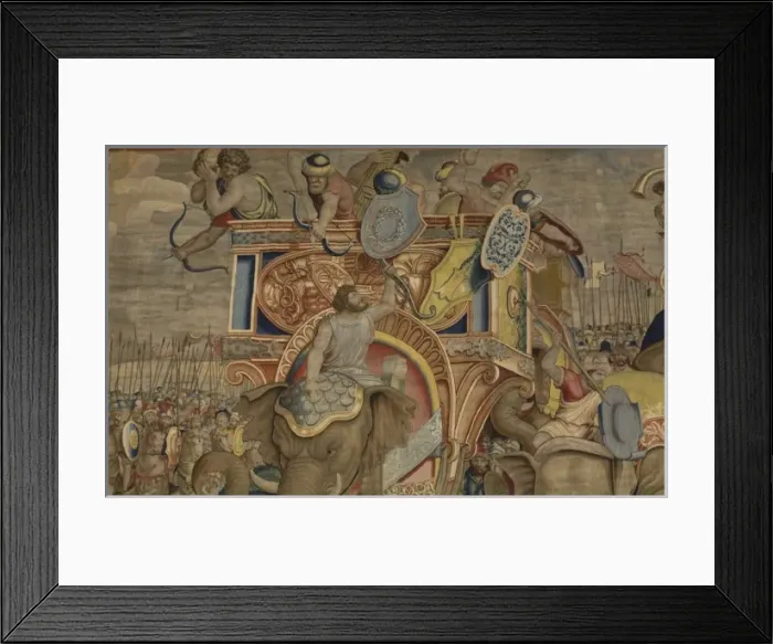 Framed Print : Battle of Zama. 16th c. SPAIN. Madrid. Royal Framed Print : Battle of Zama. 16th c. SPAIN. Madrid. Royal