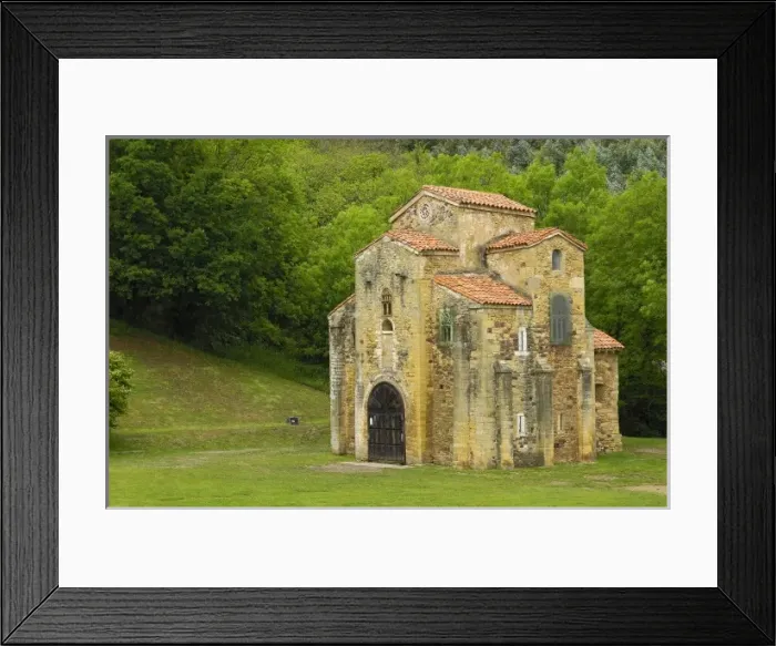 Framed Print : SPAIN. Oviedo. Church of St. Michael of Lillo