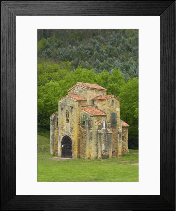 Framed Print : SPAIN. Oviedo. Church of St. Michael of Lillo Framed Print : SPAIN. Oviedo. Church of St. Michael of Lillo