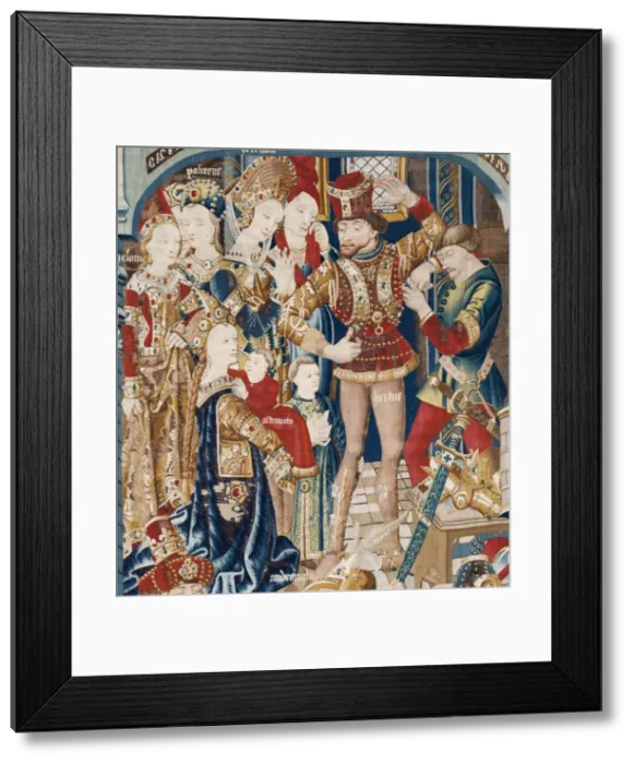 Framed Print : The Trojan War: Achilles Tent. ca. 1470. Right Framed Print : The Trojan War: Achilles Tent. ca. 1470. Right