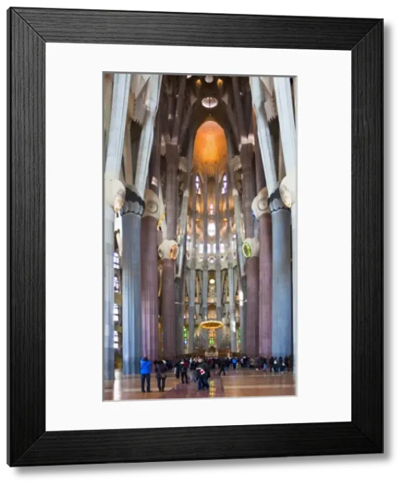 Framed Print : SPAIN. Barcelona. Expiatory Church of the Holy Framed Print : SPAIN. Barcelona. Expiatory Church of the Holy
