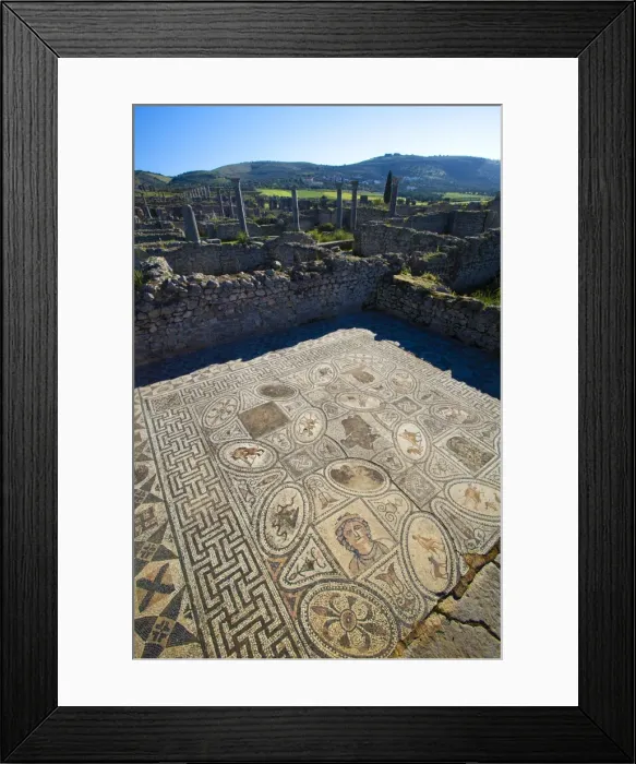 Framed Print : MOROCCO. Volubilis. Ruins of the Roman city Framed Print : MOROCCO. Volubilis. Ruins of the Roman city