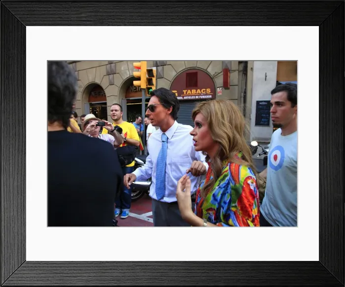 Framed Print : SPAIN. Barcelona. National Day of Catalonia ( Diada ) Framed Print : SPAIN. Barcelona. National Day of Catalonia ( Diada )