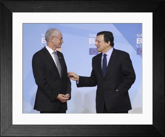 Framed Print : PORTUGAL. Lisbon. EU Council President Herman Framed Print : PORTUGAL. Lisbon. EU Council President Herman
