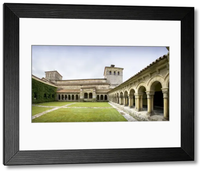 Framed Print : SPAIN. Santillana de Mar. Santa Juliana Collegiate Framed Print : SPAIN. Santillana de Mar. Santa Juliana Collegiate
