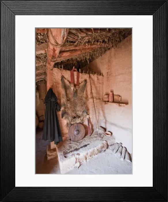 Framed Print : SPAIN. Garray. Celtiberian and Roman archaeological Framed Print : SPAIN. Garray. Celtiberian and Roman archaeological