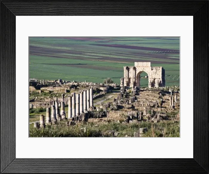 Framed Print : MOROCCO. Volubilis. Ruins of the Roman city Framed Print : MOROCCO. Volubilis. Ruins of the Roman city