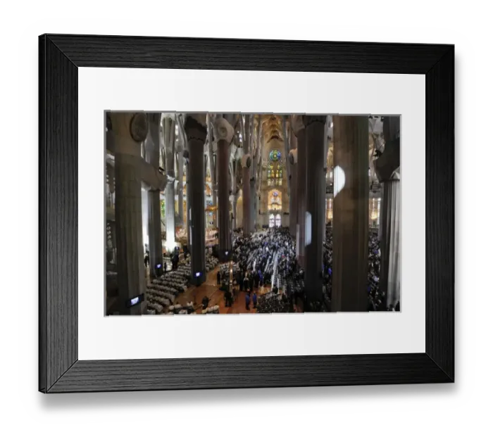 Framed Print : SPAIN. Barcelona. Expiatory Church of the Holy Framed Print : SPAIN. Barcelona. Expiatory Church of the Holy