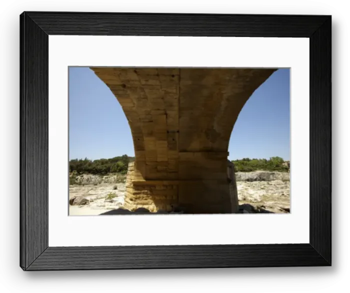 Framed Print : FRANCE. Vers-Pont-du-Gard. Roman aqueduct Framed Print : FRANCE. Vers-Pont-du-Gard. Roman aqueduct