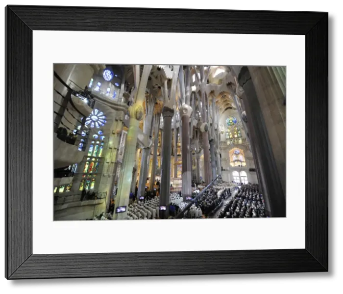 Framed Print : SPAIN. Barcelona. Expiatory Church of the Holy Framed Print : SPAIN. Barcelona. Expiatory Church of the Holy