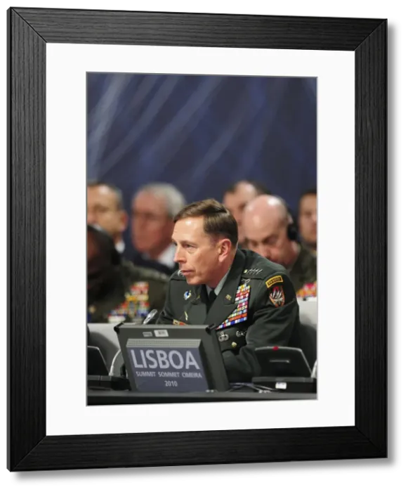 Framed Print : PORTUGAL. Lisbon. US General David H. Petraeus Framed Print : PORTUGAL. Lisbon. US General David H. Petraeus