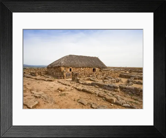 Framed Print : SPAIN. Garray. Celtiberian and Roman archaeological Framed Print : SPAIN. Garray. Celtiberian and Roman archaeological