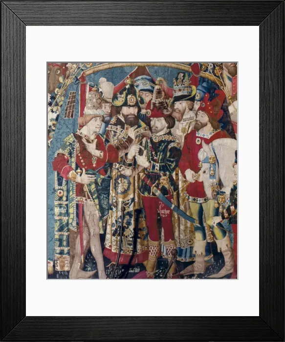 Framed Print : The Trojan War: Achilles Tent. ca. 1470. Left Framed Print : The Trojan War: Achilles Tent. ca. 1470. Left