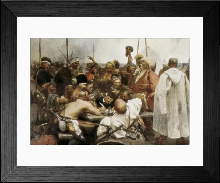 Framed Print : Repin, Ilya Yefimovich (1844-1930). Reply of Framed Print : Repin, Ilya Yefimovich (1844-1930). Reply of