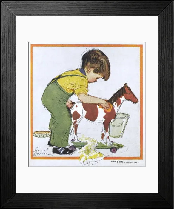 Framed Print : Neddys Turn by Muriel Dawson Framed Print : Neddys Turn by Muriel Dawson