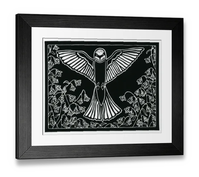 Framed Print : A bee-eater amidst flowers Framed Print : A bee-eater amidst flowers