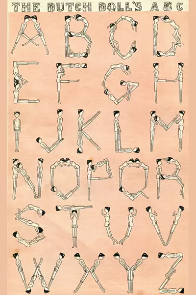 An alphabet of Dutch Dolls