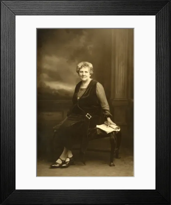 Framed Print : Elderly lady in velvet dress Framed Print : Elderly lady in velvet dress