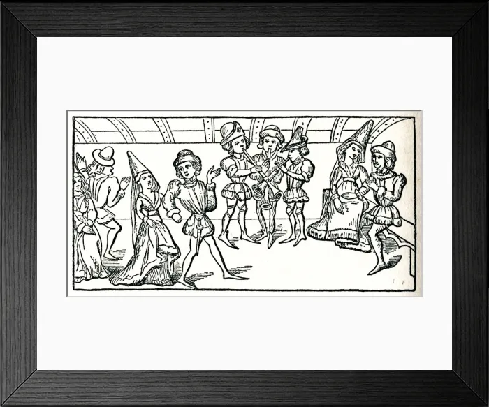 Framed Print : Dancing in feudal times Framed Print : Dancing in feudal times