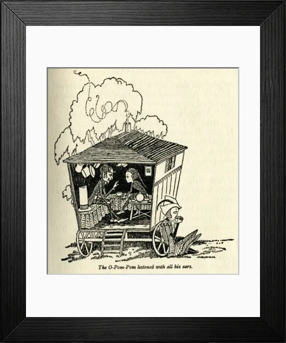Framed Print : Elves and pixies in a wagon Framed Print : Elves and pixies in a wagon