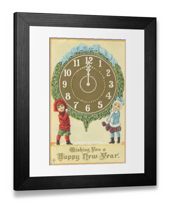 Framed Print : Happy New Year greetings Framed Print : Happy New Year greetings