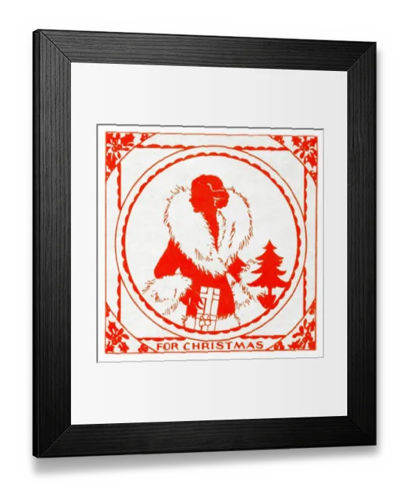 Framed Print : Christmas silhouette Framed Print : Christmas silhouette