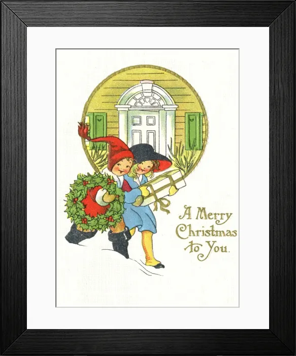 Framed Print : Children at Christmas Framed Print : Children at Christmas