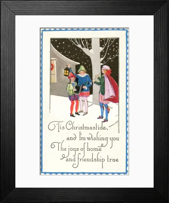 Framed Print : Singing carols in the snow Framed Print : Singing carols in the snow