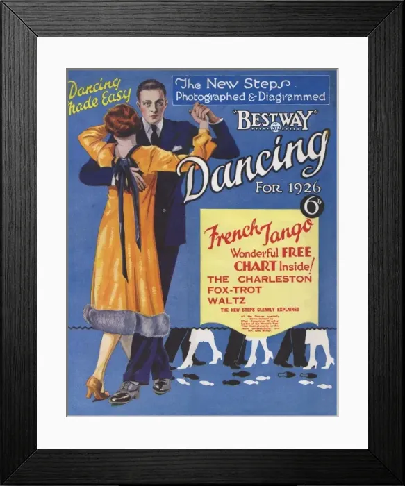 Framed Print : Dancing the French Tango Framed Print : Dancing the French Tango